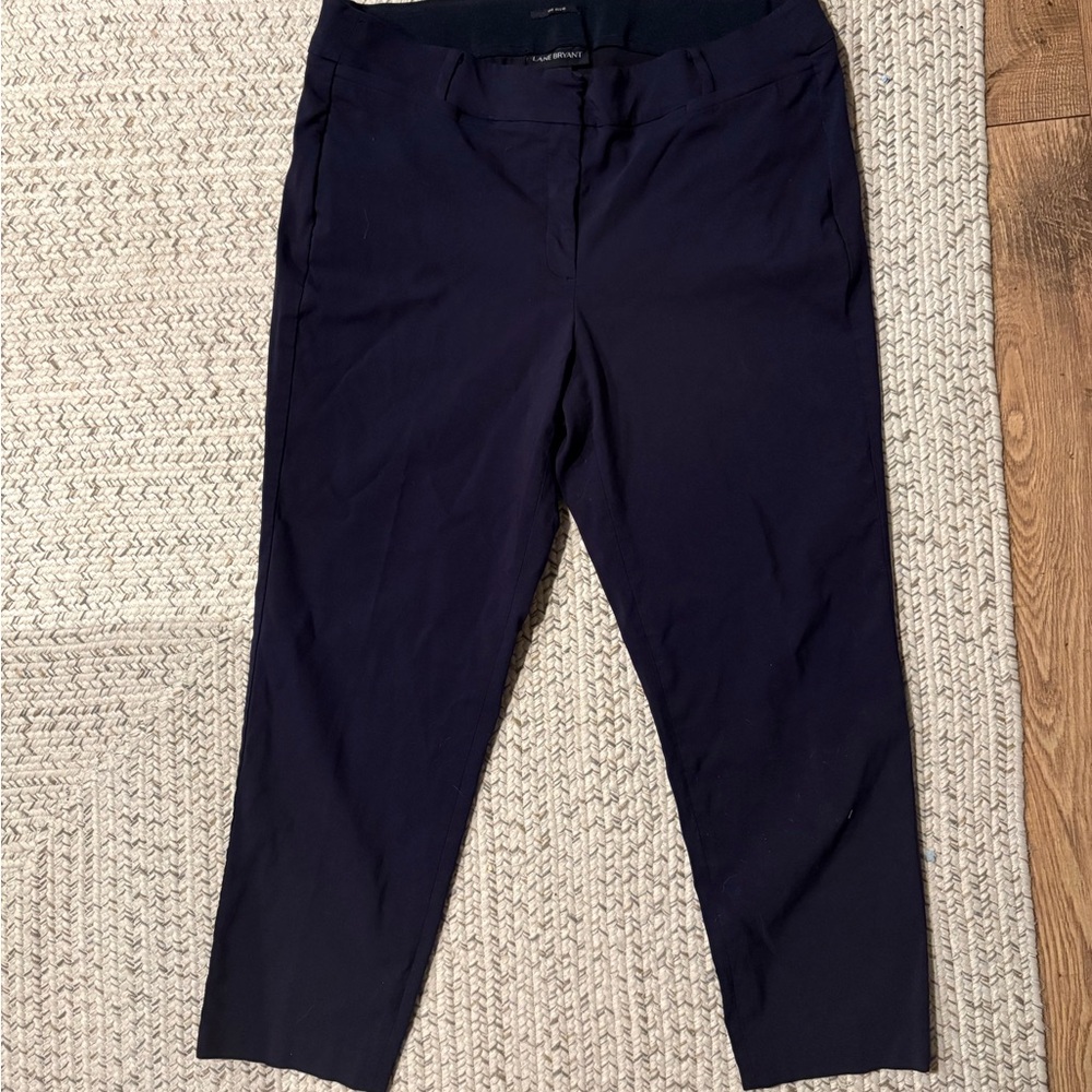 Lane Bryant Women's Navy Straight Leg Pants